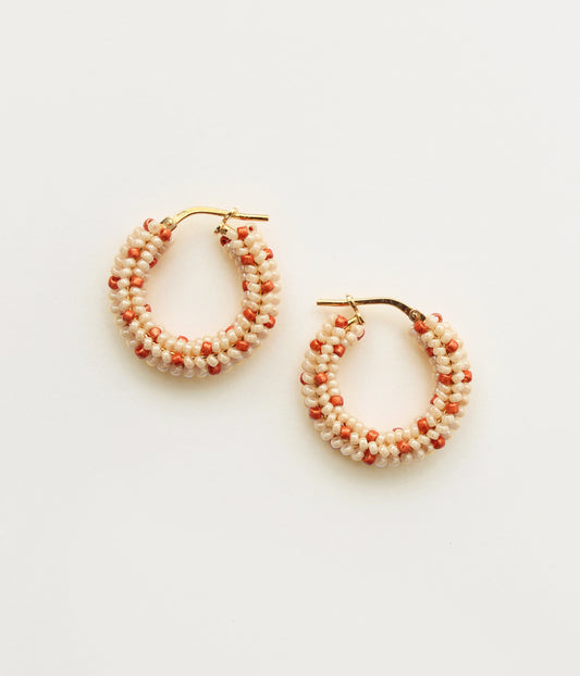 Dot Hoops Sand