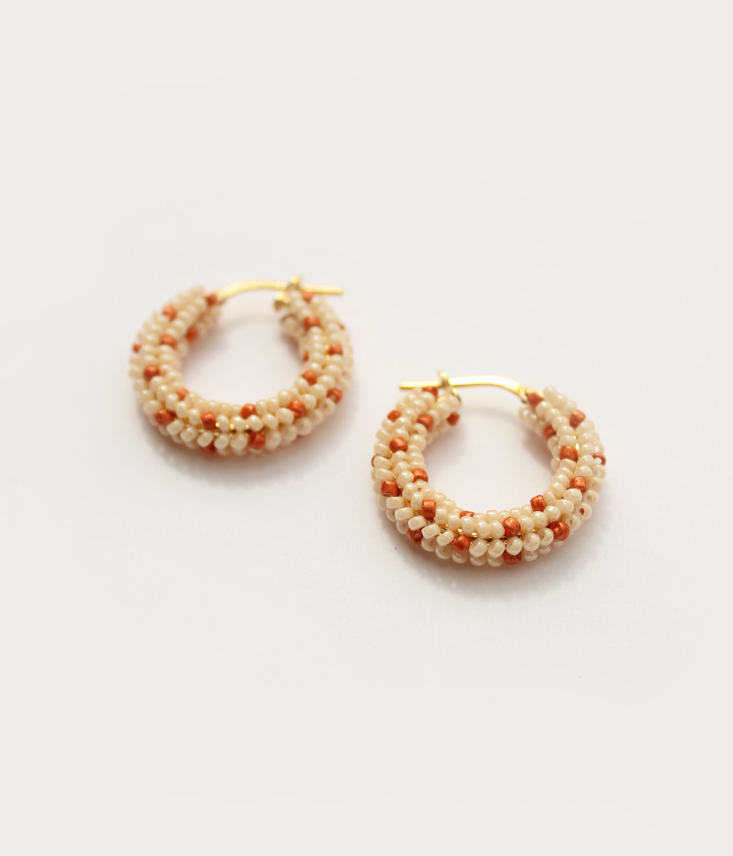 Dot Hoops Sand