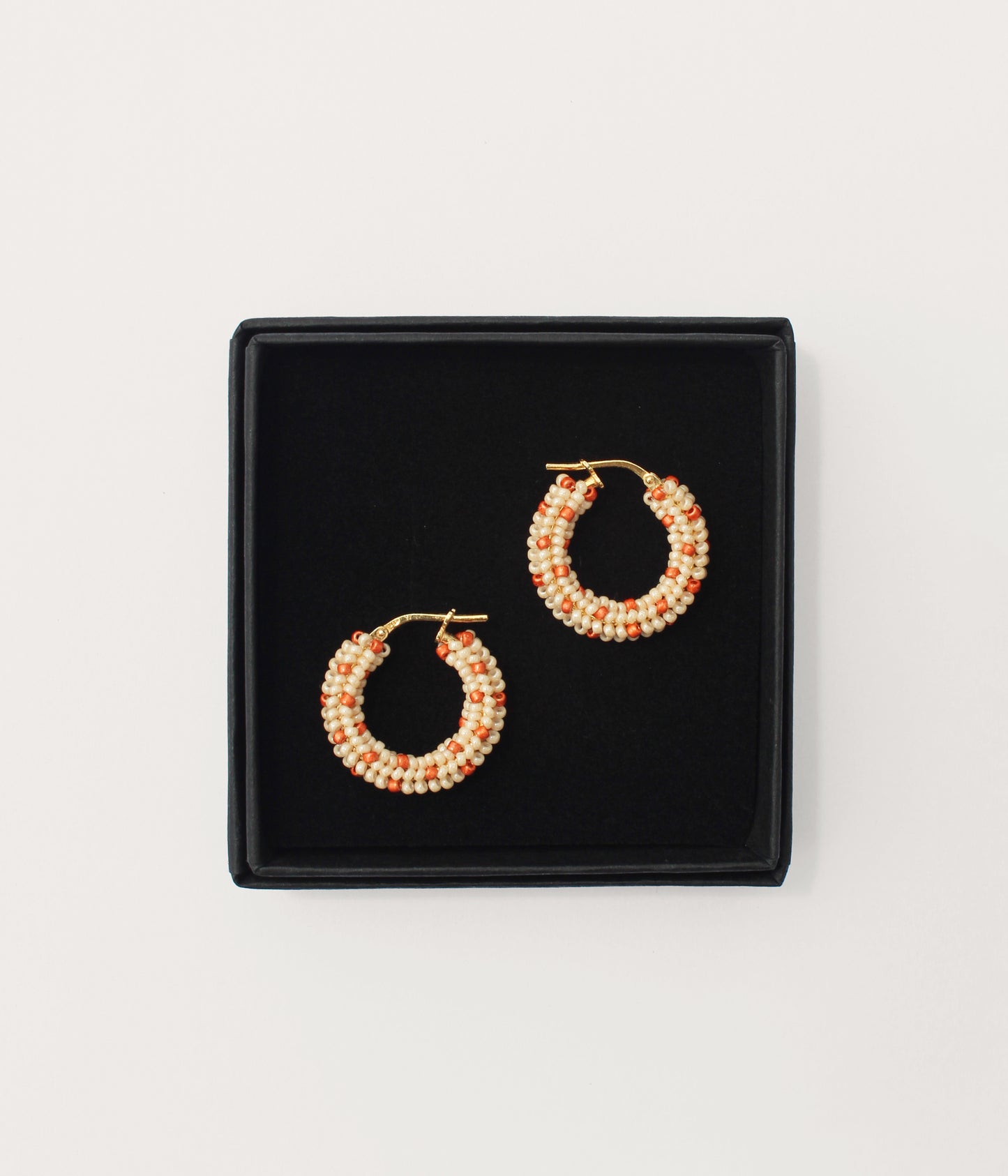 Dot Hoops Sand